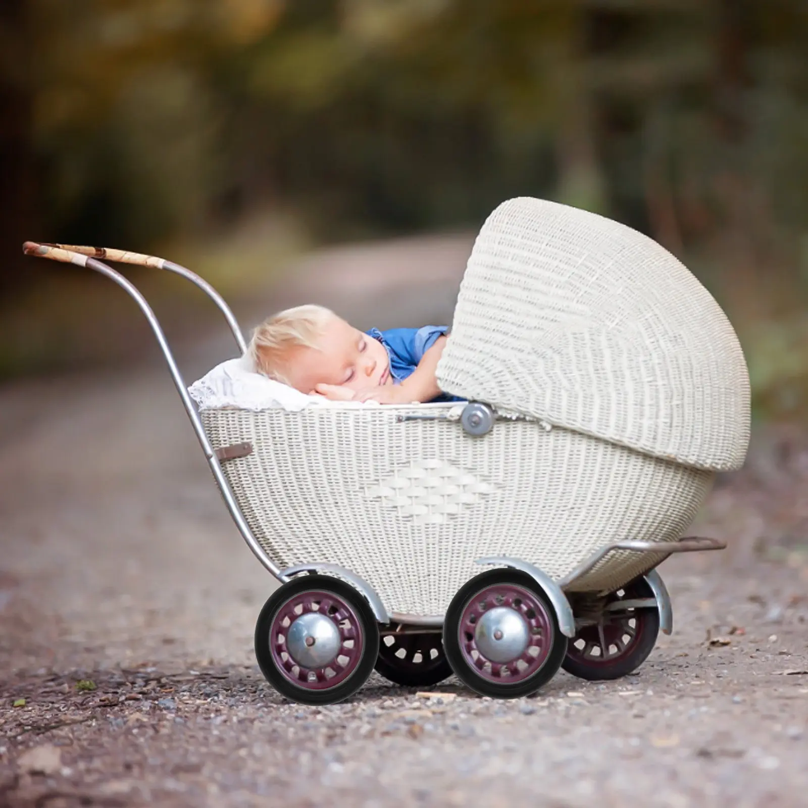 Pneu de Substituição para Carrinho de Bebê 5 Polegadas, Pneu Externo de Borracha Liso Universal para Carrinho de Bebê, Roda para Carrinho Infantil