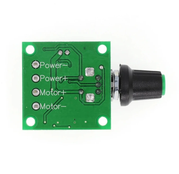 Pengontrol kecepatan motor DC 1803BKPWM dengan fungsi sakelar 1.8V 3V 5V 6V 12V 2A