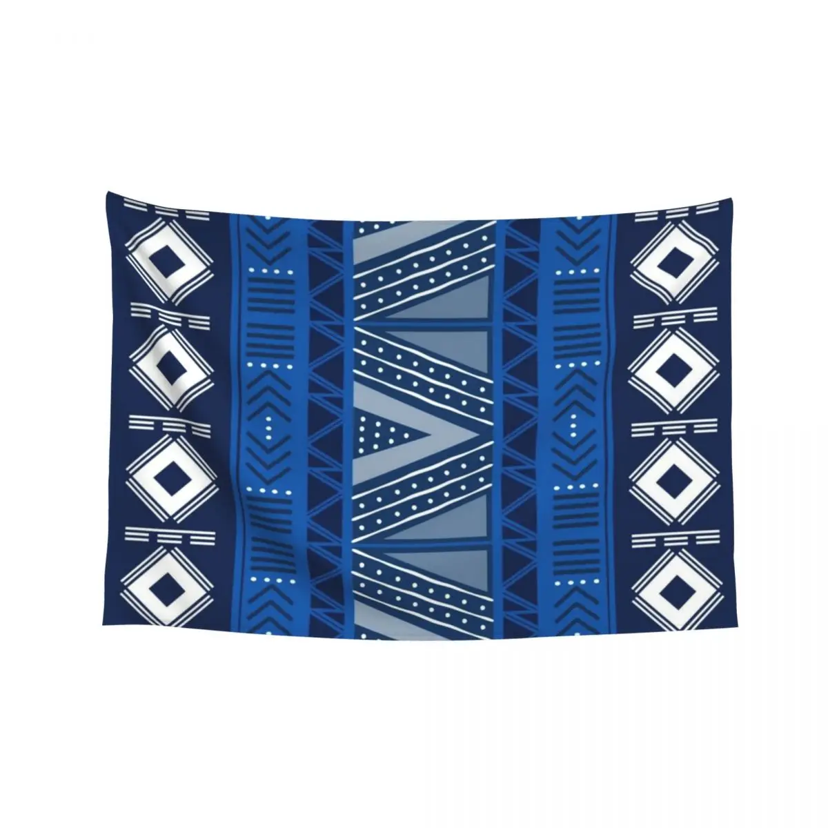

African Indigo Blue Mud Cloth Tapestry Custom Bedrooms Decorations Decoration Wall Tapestry