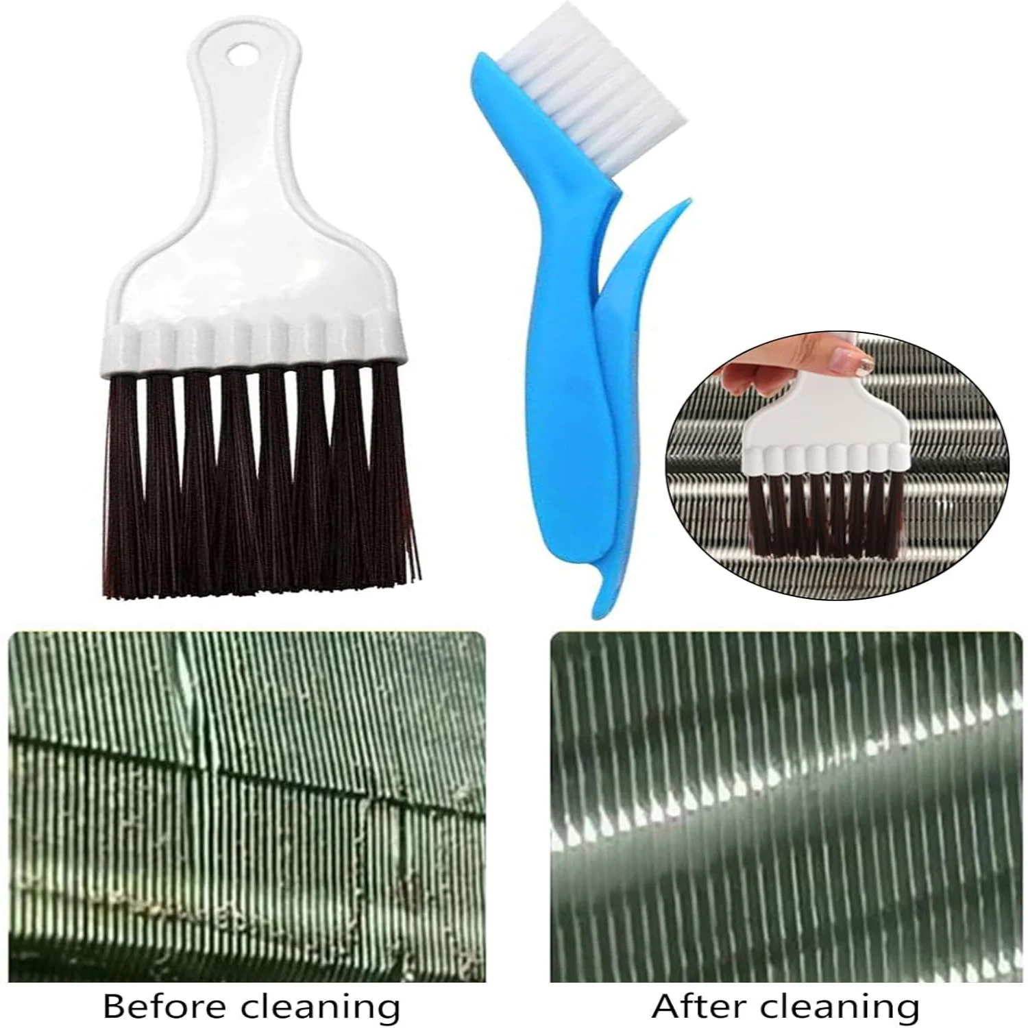 Versatile Air Conditioner Condenser Fin Cleaner Suitable For Air Conditioner And Refrigerator Coils Multifunction Brush Refriger