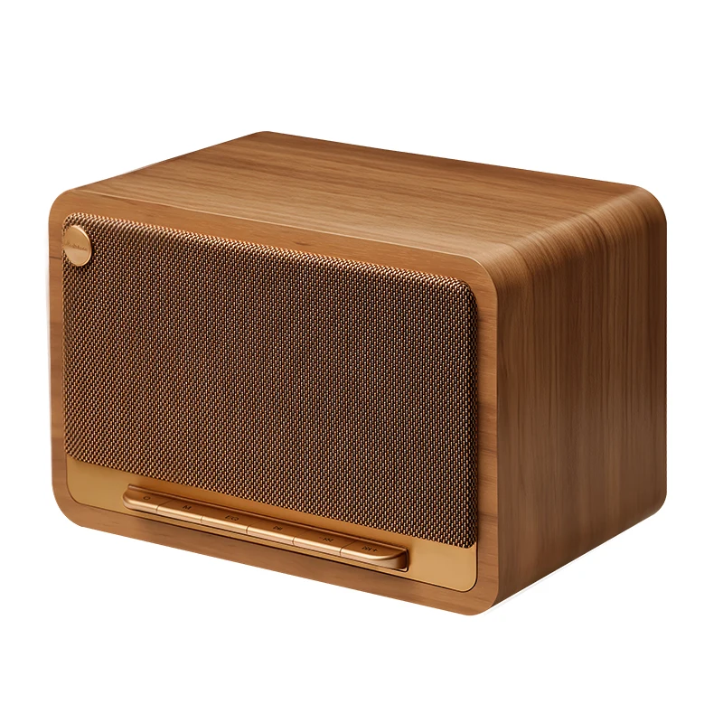 

Rustic Wood Blue-tooth Speaker 5.4 90W High Output Portable Subwoofer 12000mAh Built-in Battery TF/USB/AUX Compatible For Home
