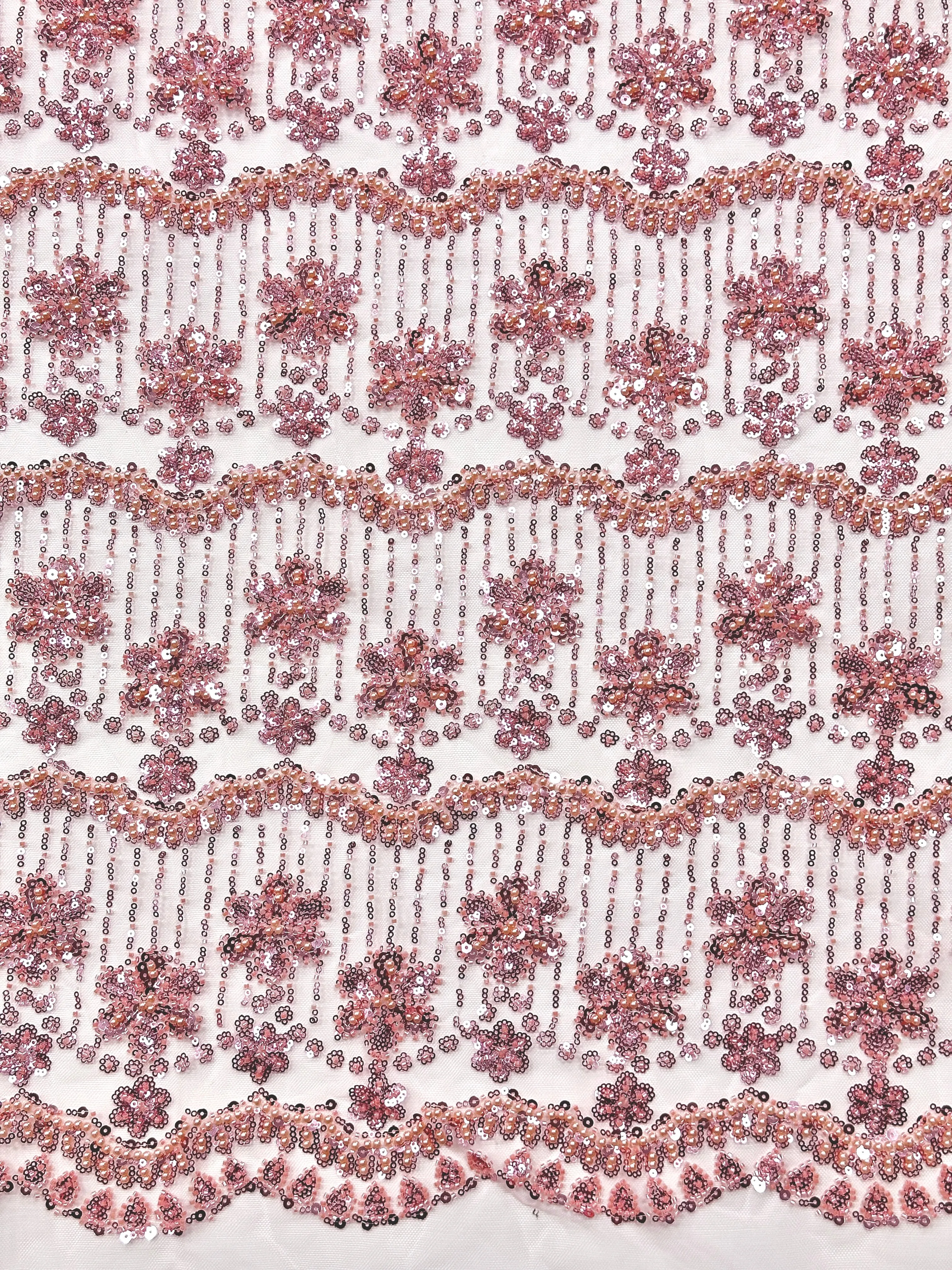 2026 luxe mesh tule kant stof pailletten met Franse zware kralen tule kant stof Nigeria voor bruiloft materiaal