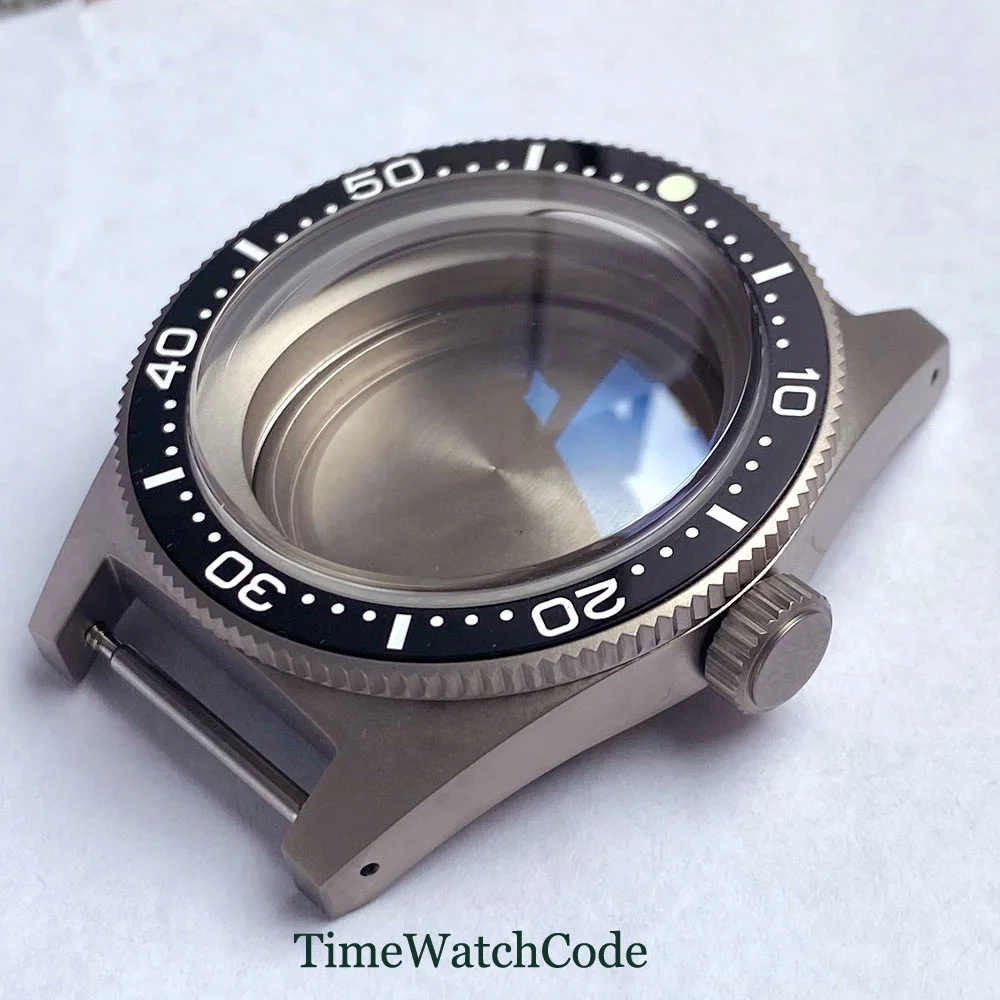 41mm 62MAS Watch Case Titanium for NH35 NH36 NH38 ETA2824 SW200 PT5000 Anti-allergy AR Domed Sapphire Crystal 30ATM Waterproof