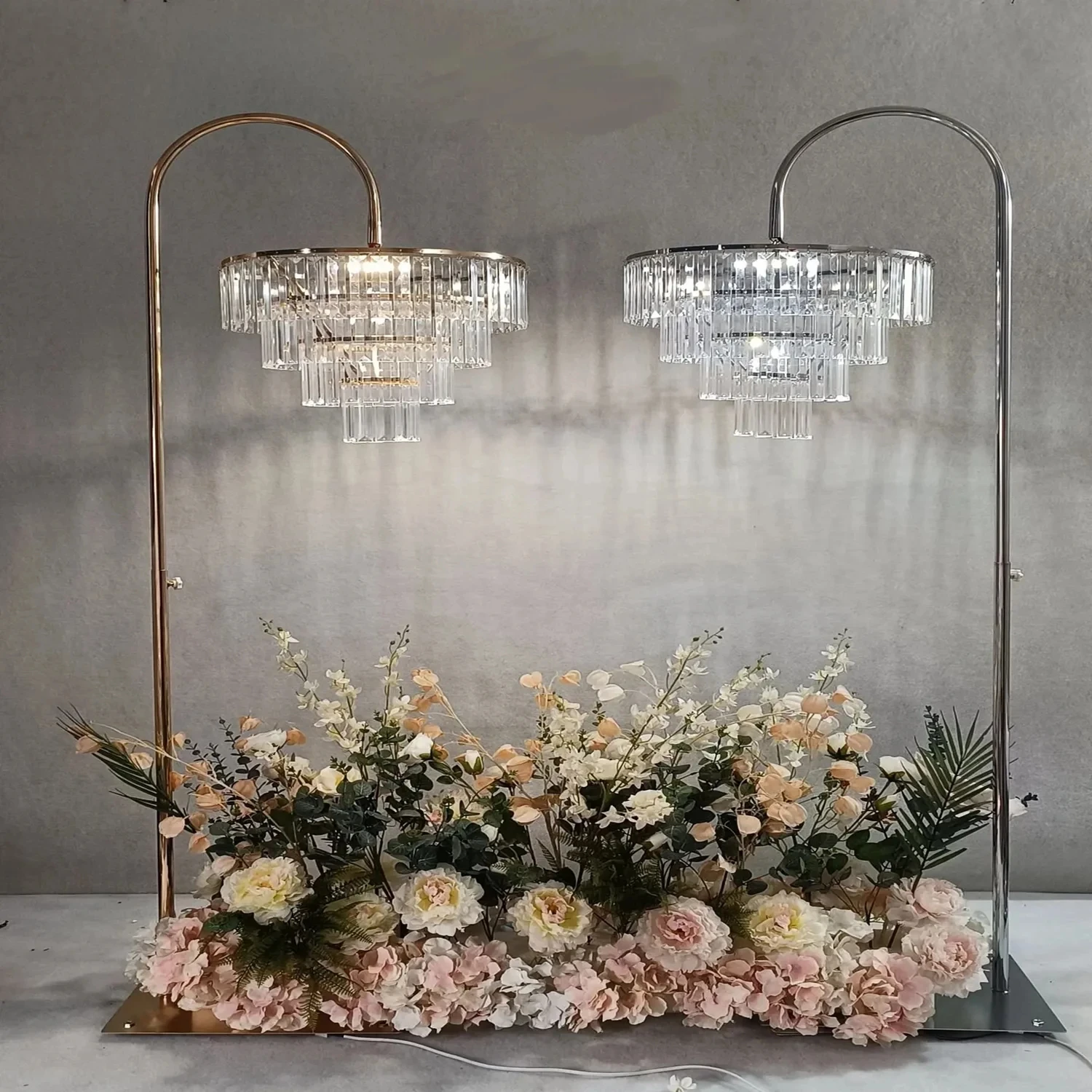 

Crystal Candle Vase for Wedding Decoration, Table Centerpieces, Candelabra for Birthday Party, Flower Vase Holder, Home Decor, 2