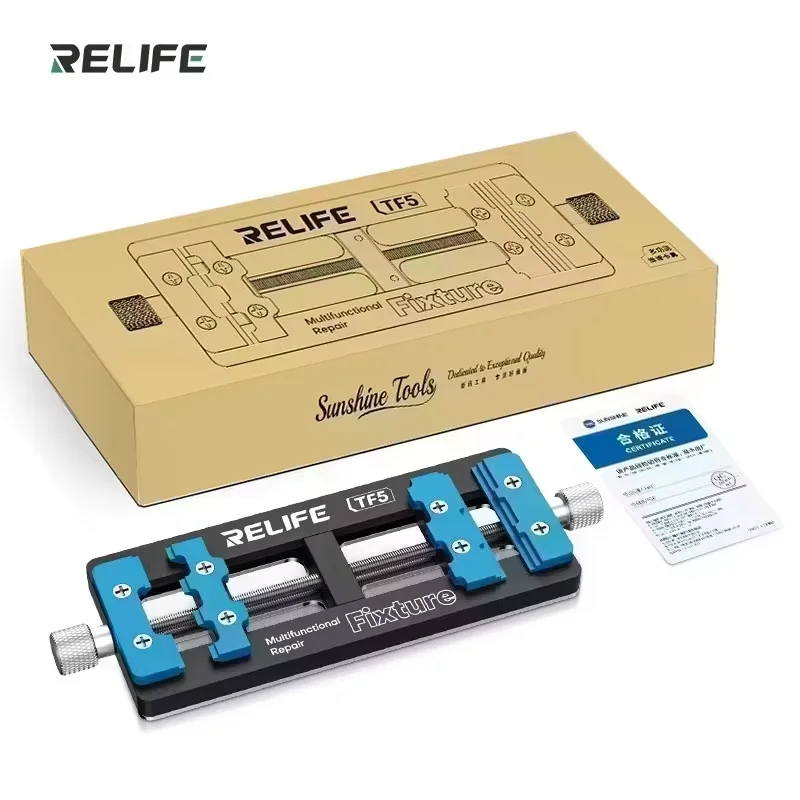 RELIFE TF5 Multifunktionale Reparaturvorrichtung zum Klemmen und Reparieren verschiedener Mobiltelefon-Motherboards, CPU-Chips und Komponenten