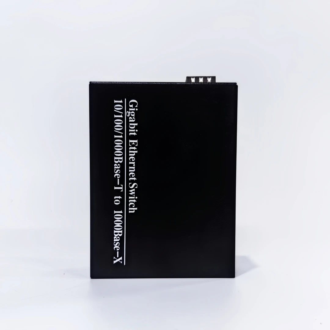 SUMMITEK Gigabit Fiber 1SFP to 2RJ45 Switch with POE Output Fiber Optic Media Converter without SFP Module