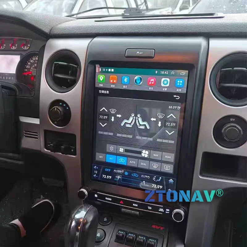 Navigazione GPS per auto radio Android da 256 GB per Ford F150 F 150 2008 - 2014 Tesla Screen Carplay Lettore video multimediale per auto