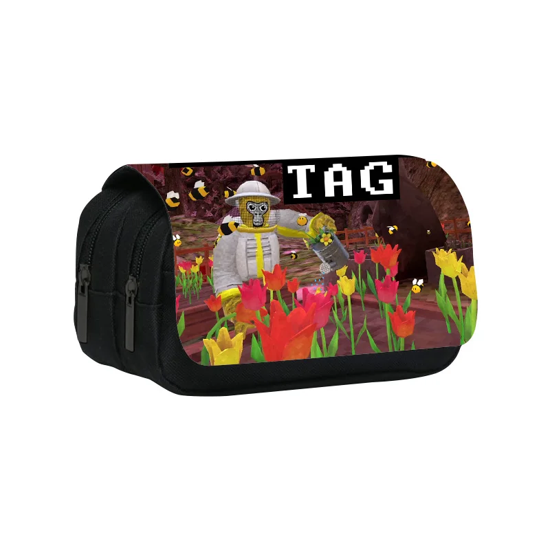 Kids School Cartoon School Bag Mochila Gorilla Tag Children's Pencil Case Primary School Students Cartoon Game Pencil Case