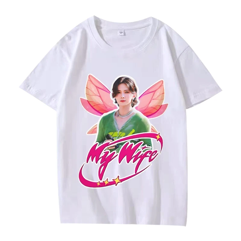 Ateez Yeosang My Wife T Shirt Kpop 2025 men women Oversized 100% Cotton Hot sale short sleeve Summer print Unisex plus size tops