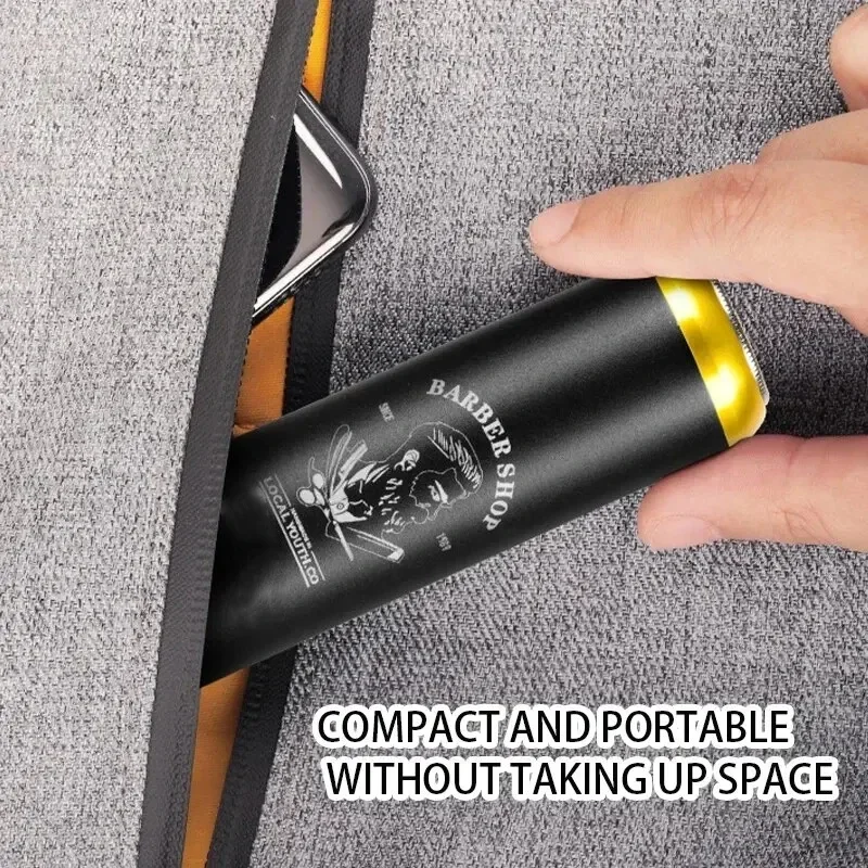 ماكينة حلاقة الوجه للرجال USB مقاومة للماء وخالية من التهيج، ماكينة حلاقة صغيرة محمولة من الفولاذ المقاوم للصدأ، ماكينة حلاقة حادة للرجال، سيارة سفر #5
