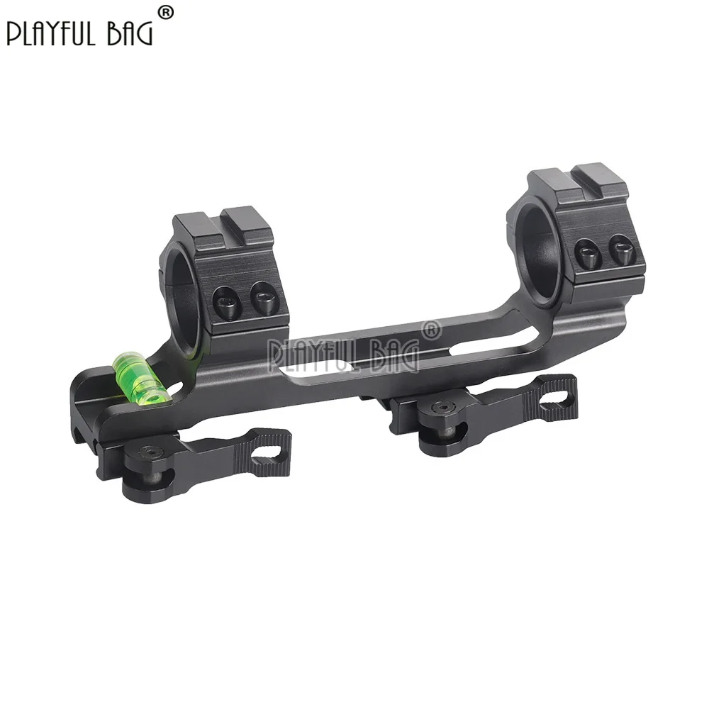 One-Piece Quick Detach Scope Mount with Bubble Level 25.4mm/30mm Dual Ring Scope Leveler for 20mm Rail QG437S