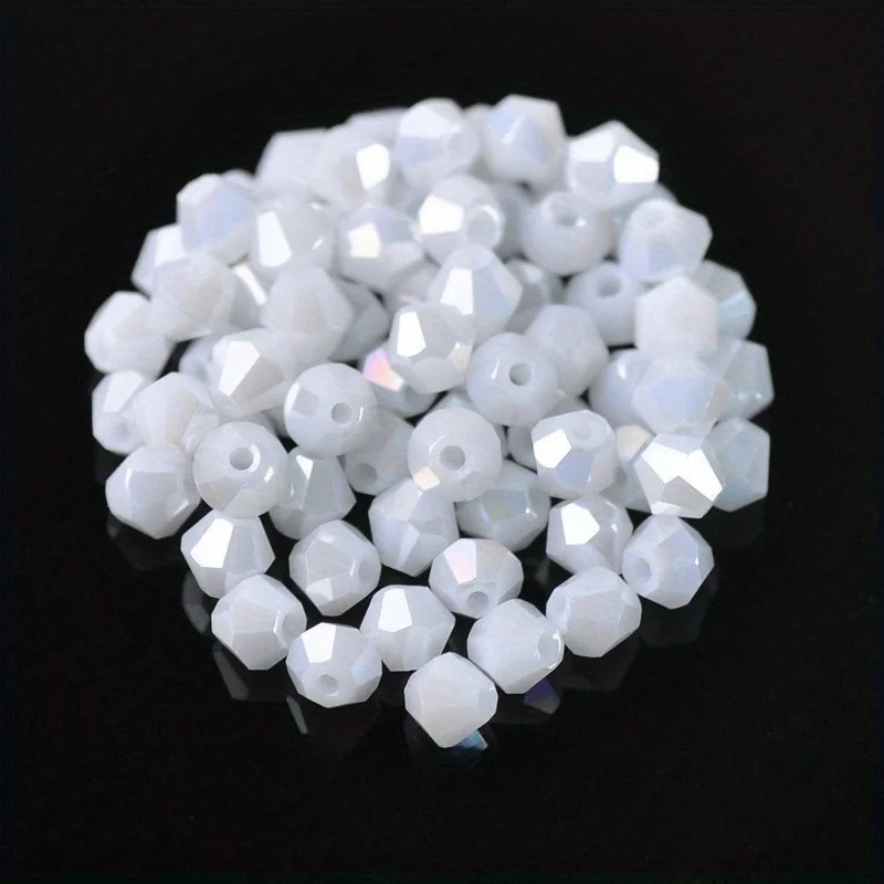 500pcs Exquisite 4mm Bicone Loose Glass Beads For Jewelry Making Accessories 101-120