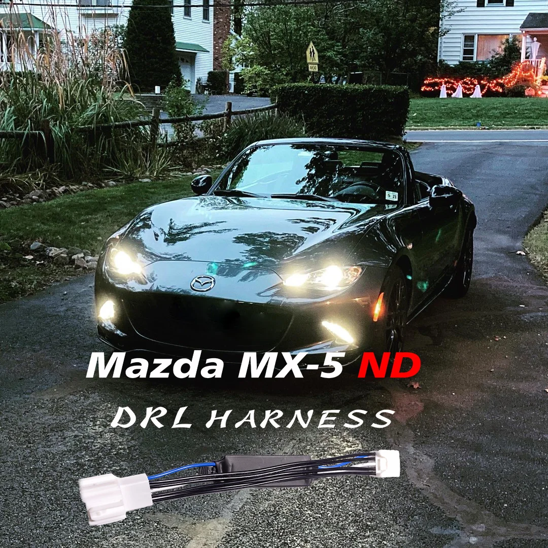 Für Mazda MX-5 Miata MX5 ND1 ND2 LED DRL-Kabelbaum – Tagfahrlicht immer an 2016-2023