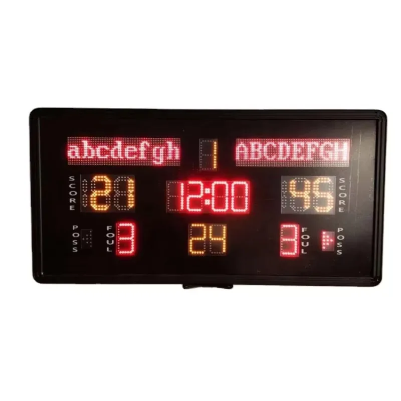 

YTYIN Indoor Small Size 1200 X 600mm Multi Sport Led Scoreboard Portable Electronic Digital Basketball Scoreboard