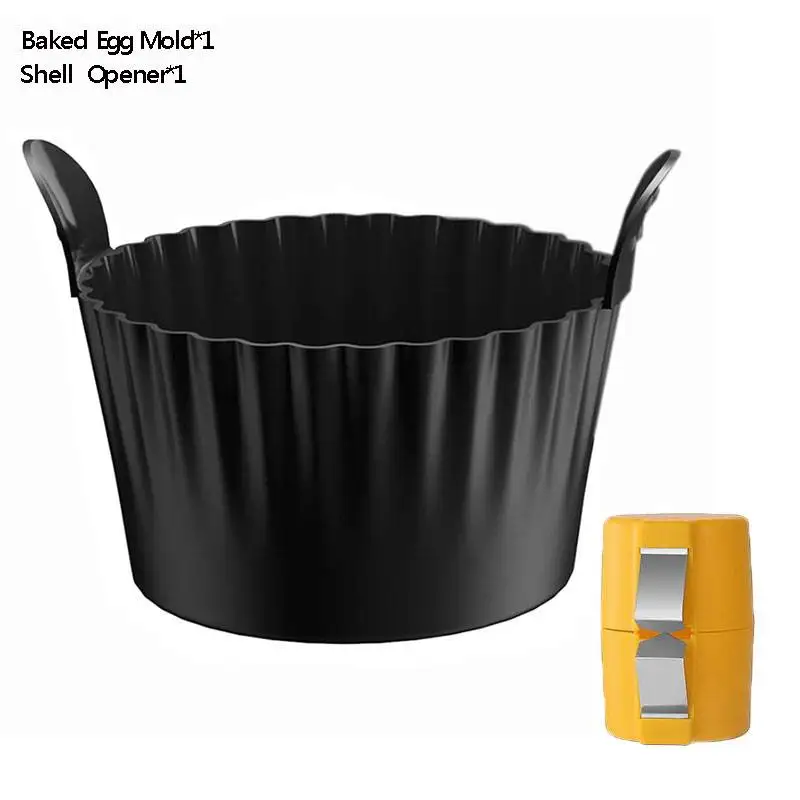 1/4 Stuks Siliconen Cupcake Mallen Non-stick Hittebestendige Bakvormpjes Voor Air Friteuse Ovens Air Friteuse Siliconen Mand Ei Poacher