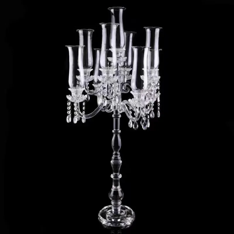 

Exquisite Creative Design Event Decoration Round Metal Hanging Crystal Chandelier Centerpieces