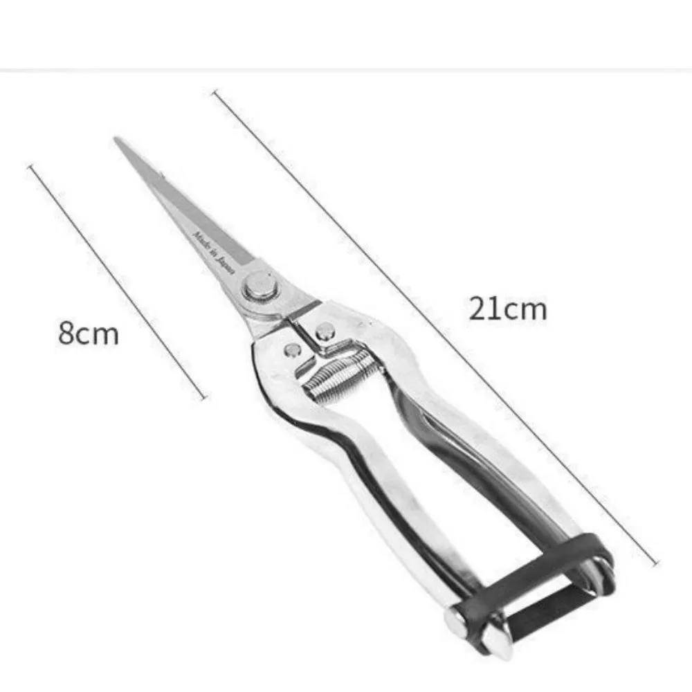Stainless Steel Garden Pruning Shears Lightweight Professional Grade Branch Trimmer Pruner Non-Slip Pruning Scissors Orchard Use