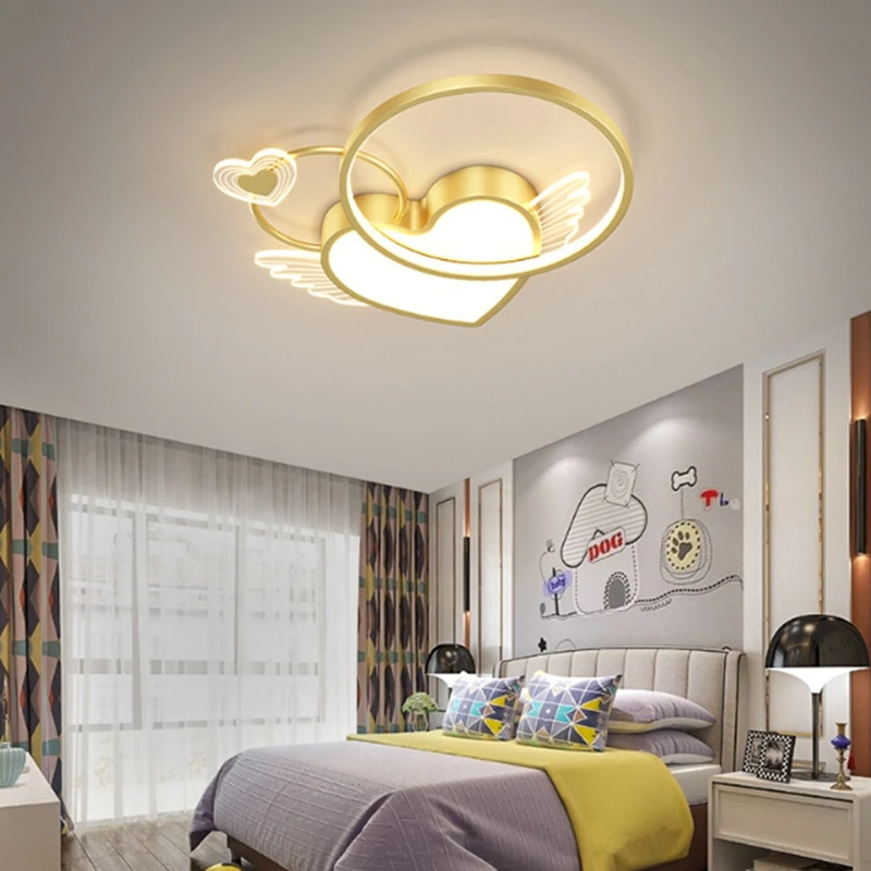 Cute Cartoon Boy Girl Bedroom Ceiling Light Modern Intelligent LED Study Chandelier Creativity Indoor Decoration Lamps