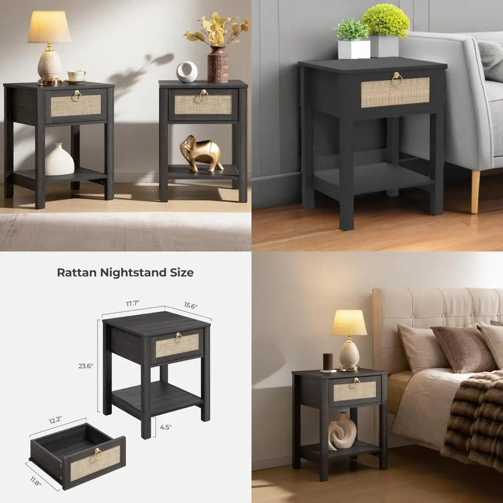 Rattan Nightstands … - image