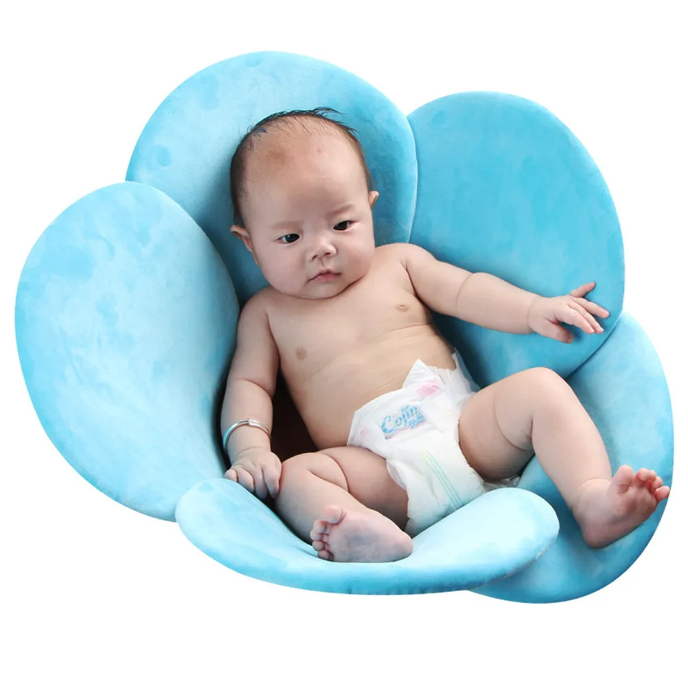 1pcs-baby-bath-tub-pad-flower-design-non-slip-security-cushion-bathtub-mat-shower-support-newborn-infant-bath-light-blue