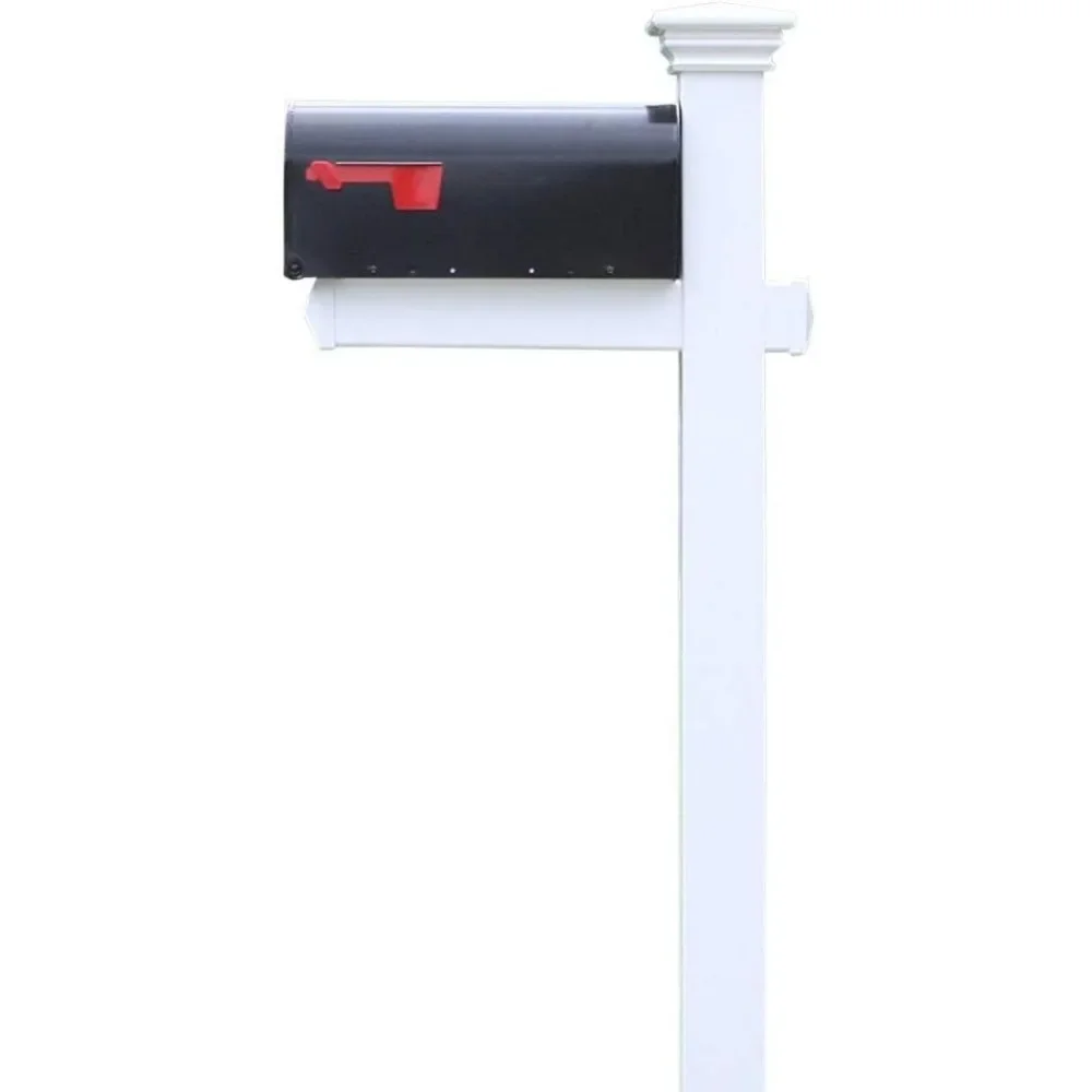 The Buchanan Mailbox Post - نظام صندوق بريد كربسايد مزخرف بالكامل بنمط تقليدي كلاسيكي