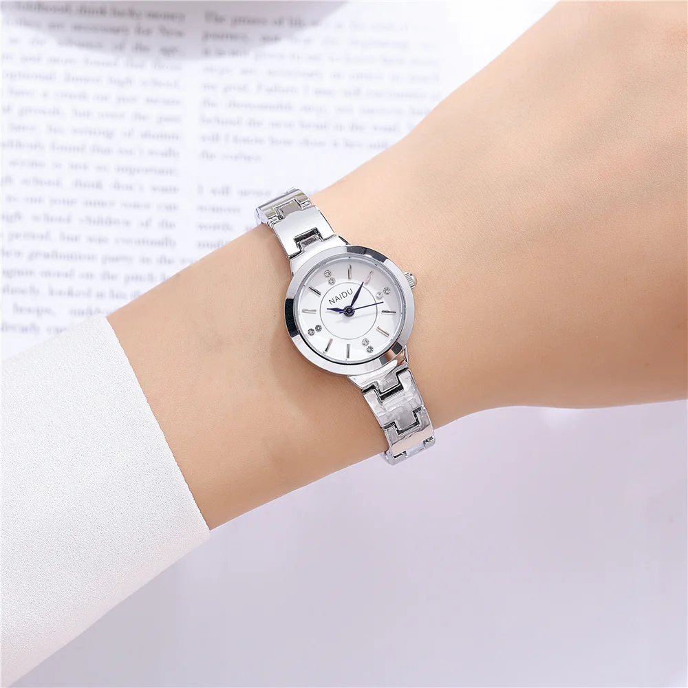 fashion small dial rhinestone quartz women lady bracelet watch