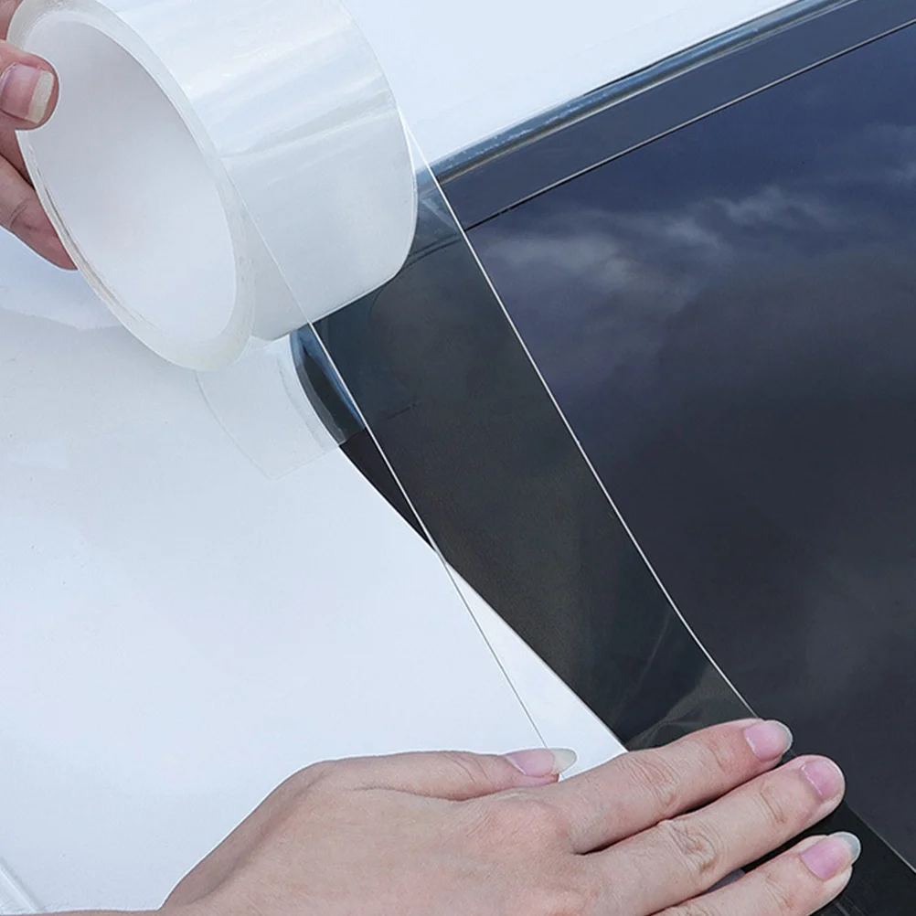 

2Pcs Car Sunroof Seal Strip Transparent Waterproof Adhesive Noise Reduction Weatherstripping Tape Universal Fit