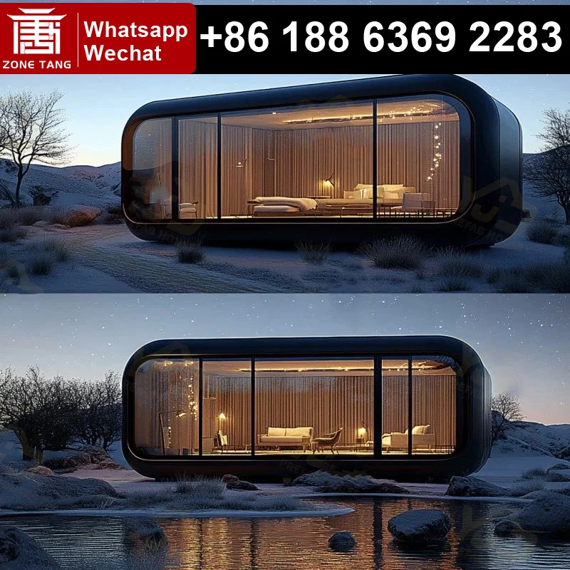 Good Quality Outdoor Garden House Customize Design Apple Capsule House Low Cost Prefabricated Houses Hot Selling Factory Price