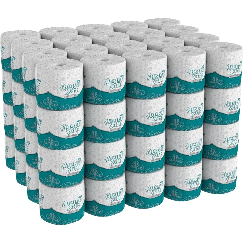 Angel Soft Toilet Paper, 16880, Bulk Case of 80 Rolls,  Individually Wrapped, 2-Ply Soft and Strong Toilet Tissue