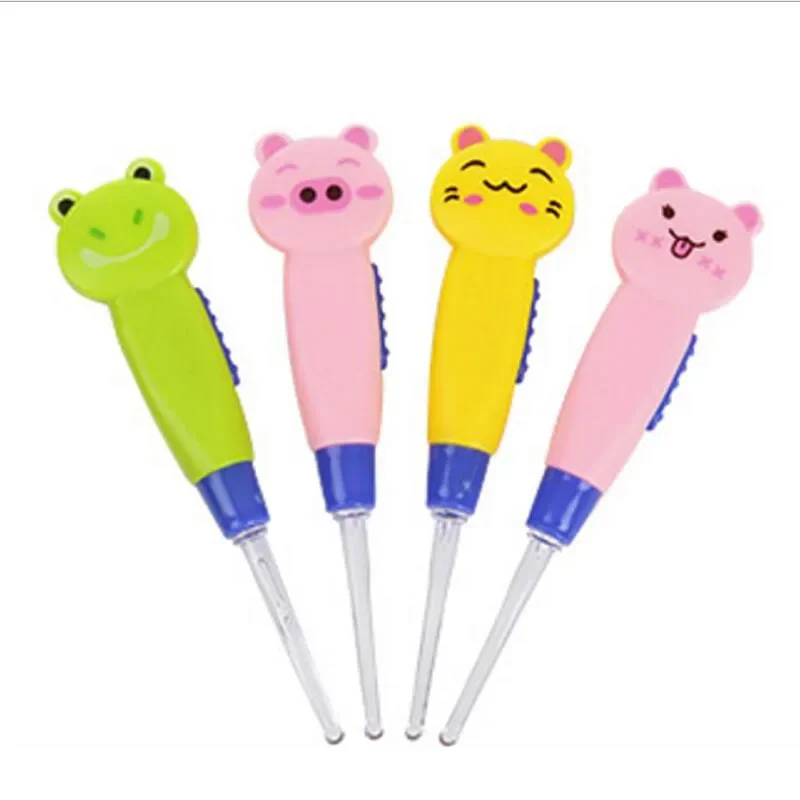 Earwax with Light Spoon LED Cartoon Baby Care Ears Spoon Digging Luminous Dig Ear-picker Product Child Cleaning Tool