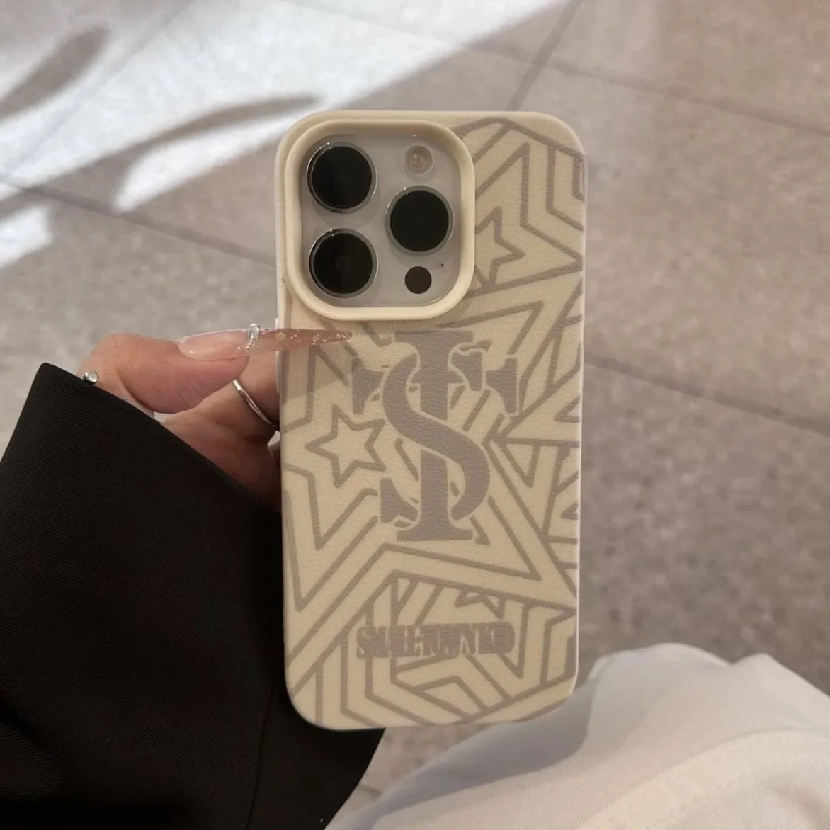 الإبداعية على شكل نجمة الإنجليزية قضية الهاتف آيفون 17 16 15 14 13 12 11 برو ماكس XSMax XS XR X 7 8 زائد الكرتون لينة الغطاء الخلفي #1