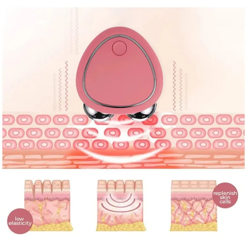 2 in 1 Custom Logo Mini Facial Vibration Massager