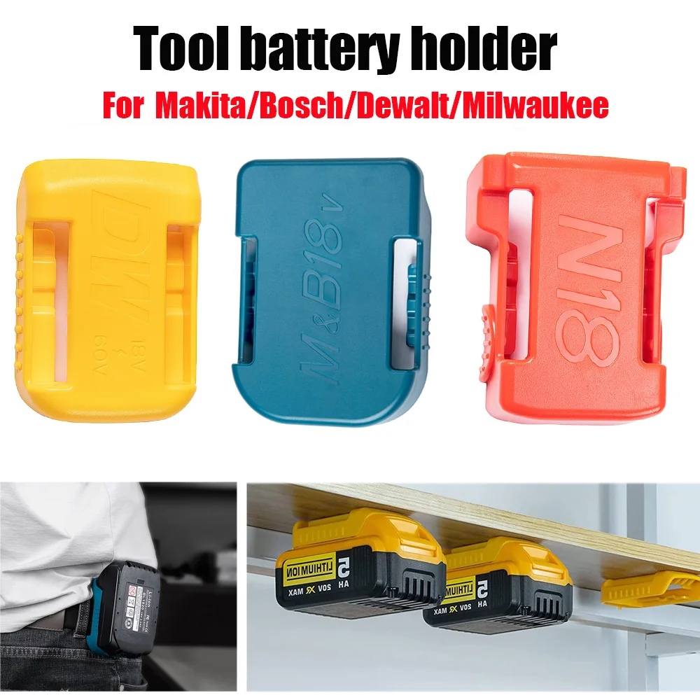 5/10Pcs Battery Storage Battery Case Battery Holder Rack Holder Case Suitable for Makita/Bosch/dewalt/Milwaukee 18V Devices