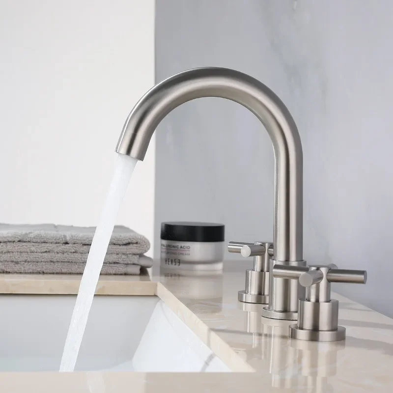 free-faucet-bathroom-washbasin-sink-tap-solid-304-stainless-steel-dual-handles-bathtub-mixer-tap-3-holes-basin-faucet-set-lead