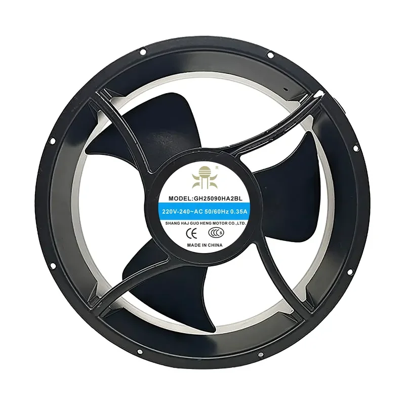 for Guoheng Ding GH25090HA2BL Axial Flow Fan 25cm 220V 0.35A Full Round Cooling Fan