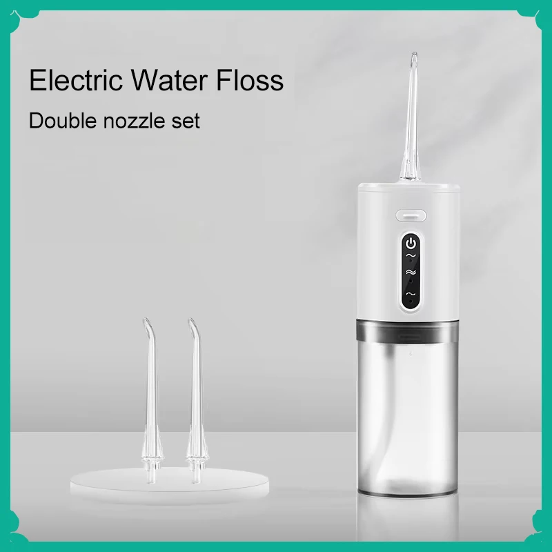 Portable Electric Water Flosser 280ML Dental Oral Irrigator USB Rechargeable with 3 Modes Waterproof Tooth Cleaning Device
