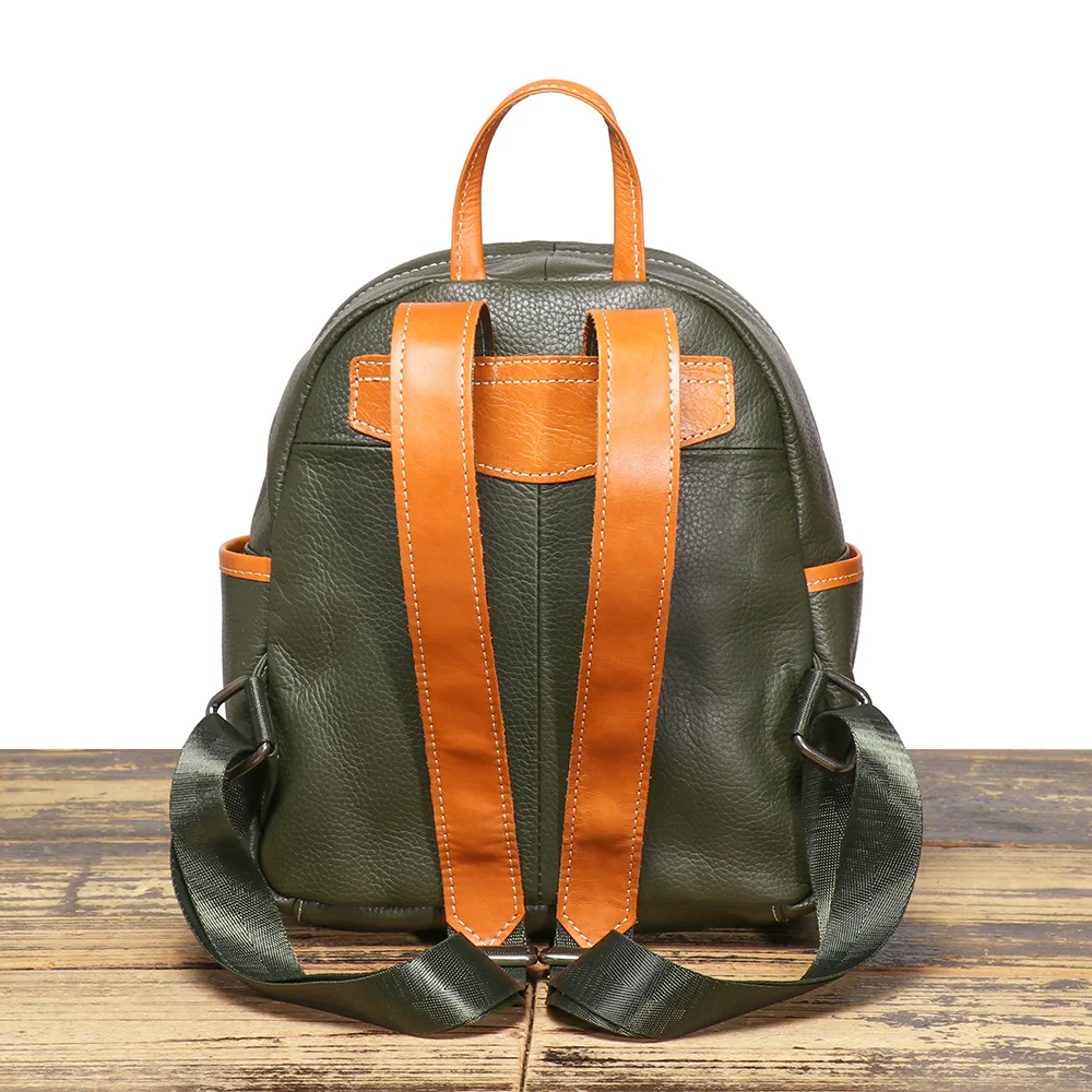 2025 New Women Leather Mini Backpack