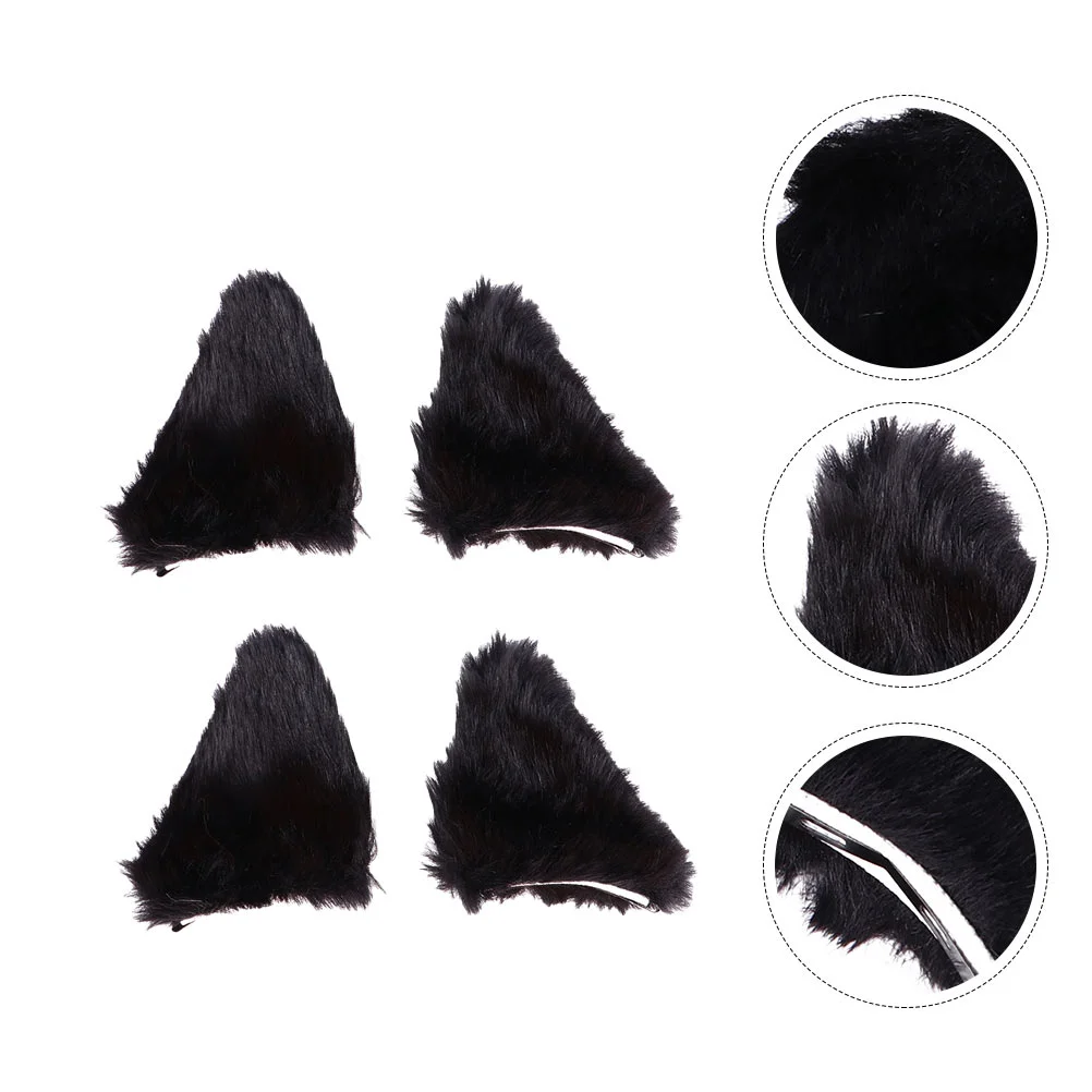 2 pçs orelhas de gato hairpin clipes exclusivos crianças trajes de halloween roupas para meninas do bebê suprimentos cocar coelho