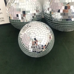 Disco Ball Stage Light Rotating Mirror Ball Wall Decor Glass Ball Party Decorations Bar Reflection Disco Ball Party Decor