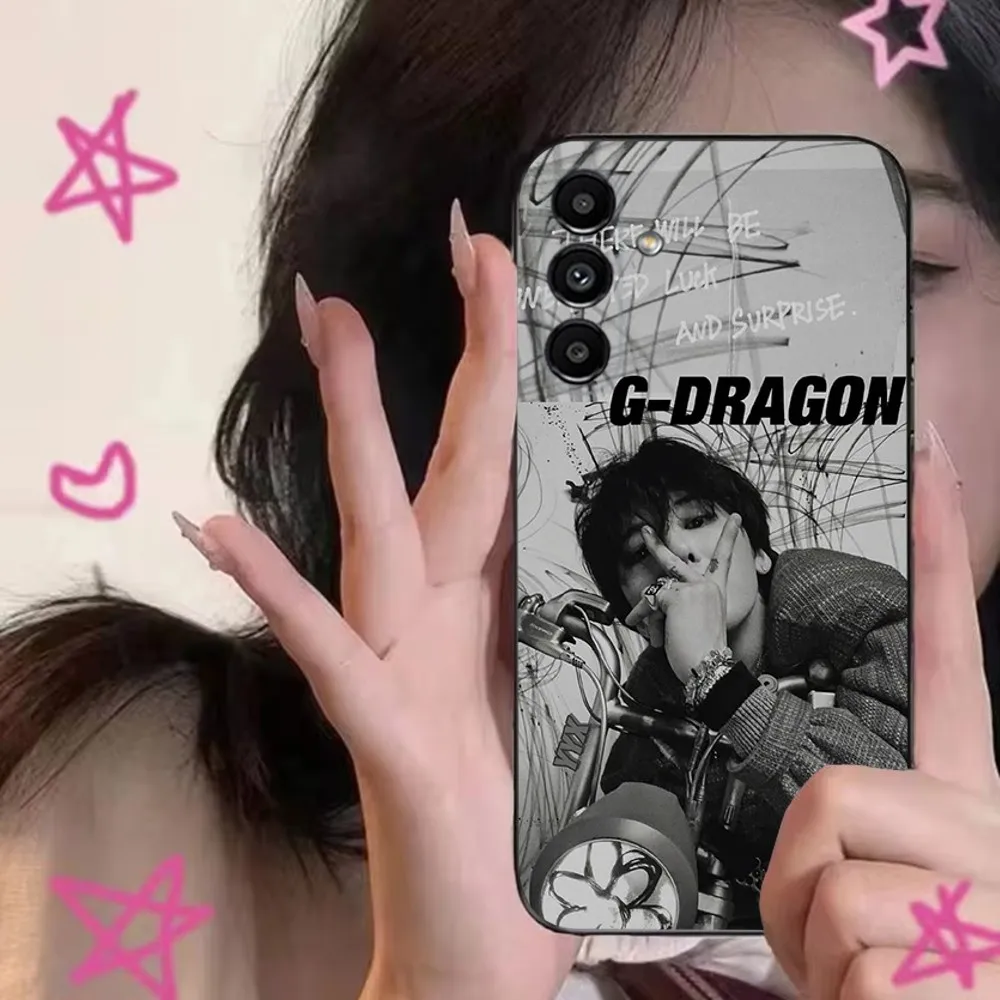 Kpop GD G-Dragons Phone Case For Samsung S24,S21,S22,S23,S30,Ultra,S20,Plus,Fe,Lite,Note,10,9,5G Black Soft Cover