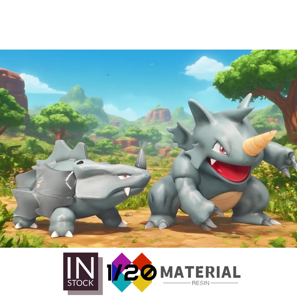 

[В наличии] Масштаб из смолы 1/20 World [HAPPY HOUSE] - Rhyhorn & Rhydon