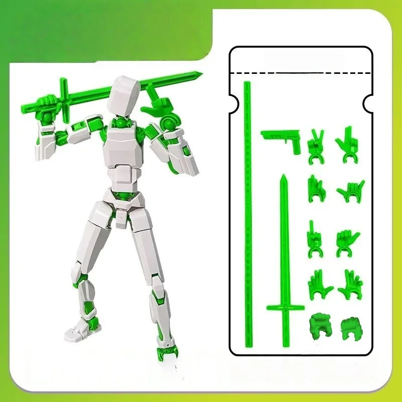 20cm Wielozłączeniowy, ruchomy robot transformujący się, drukowany w 3D manekin, figurki akcji, zabawki dla dzieci i dorosłych, do składania, prezenty, ozdoby