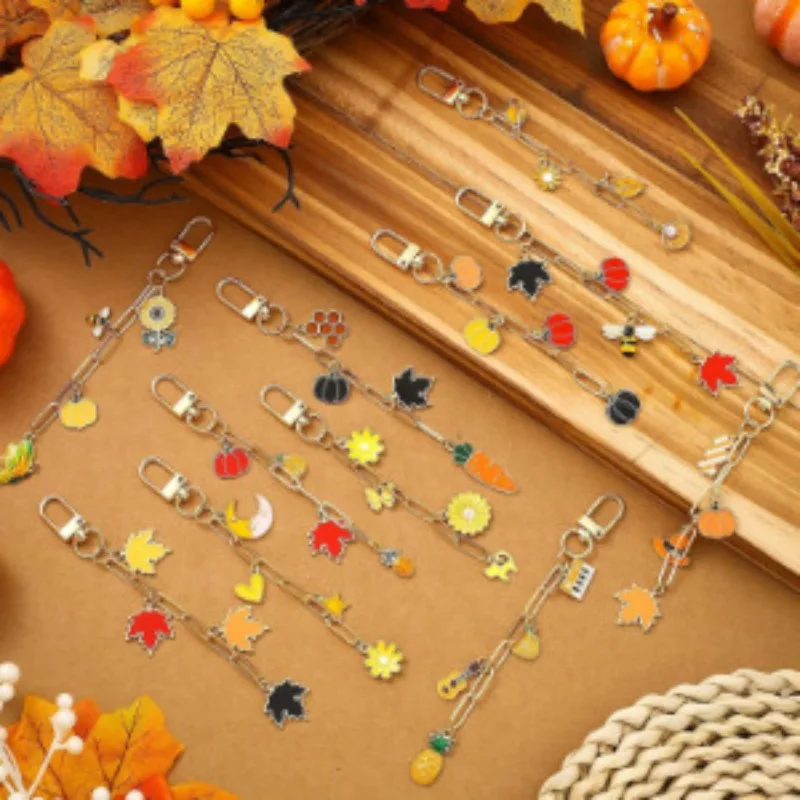 286 Pcs Halloween DIY Keychain Kit with Chains