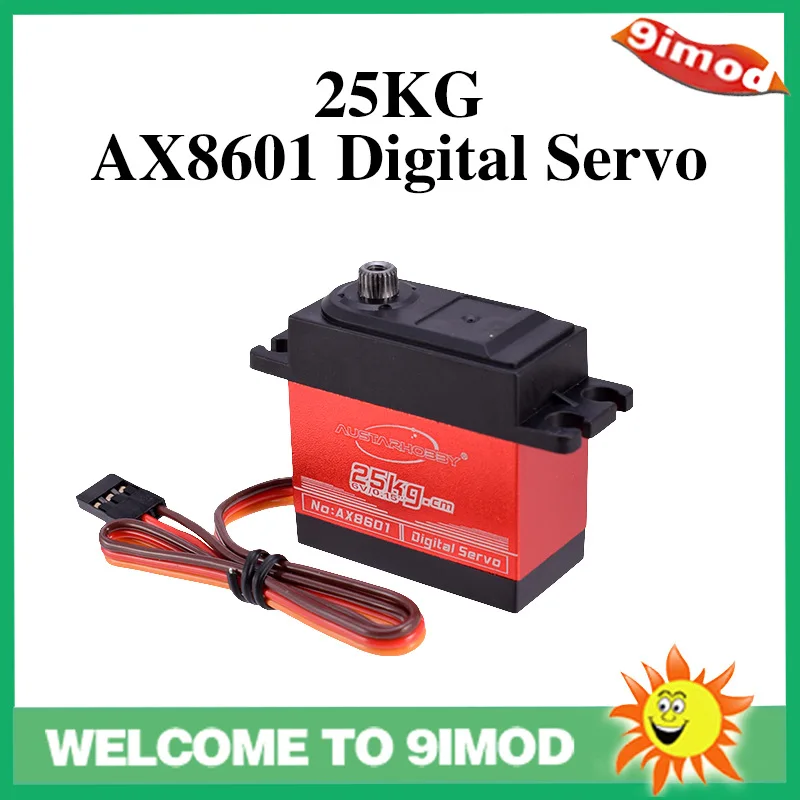 

Цифровой сервопривод Austar AX-8601 25 кг с высоким крутящим моментом и металлическим редуктором