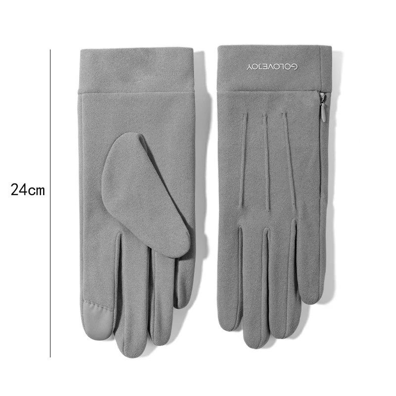 Gloves Women Winter Autumn Warm Thin Knit Sports Skiing Accessory For Adult