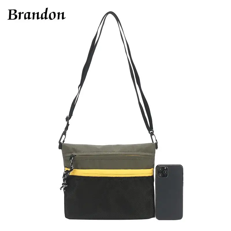 

Men's bag high-end anti splash crossbody bag casual sports large capacity shoulder bag niche crossbody bag