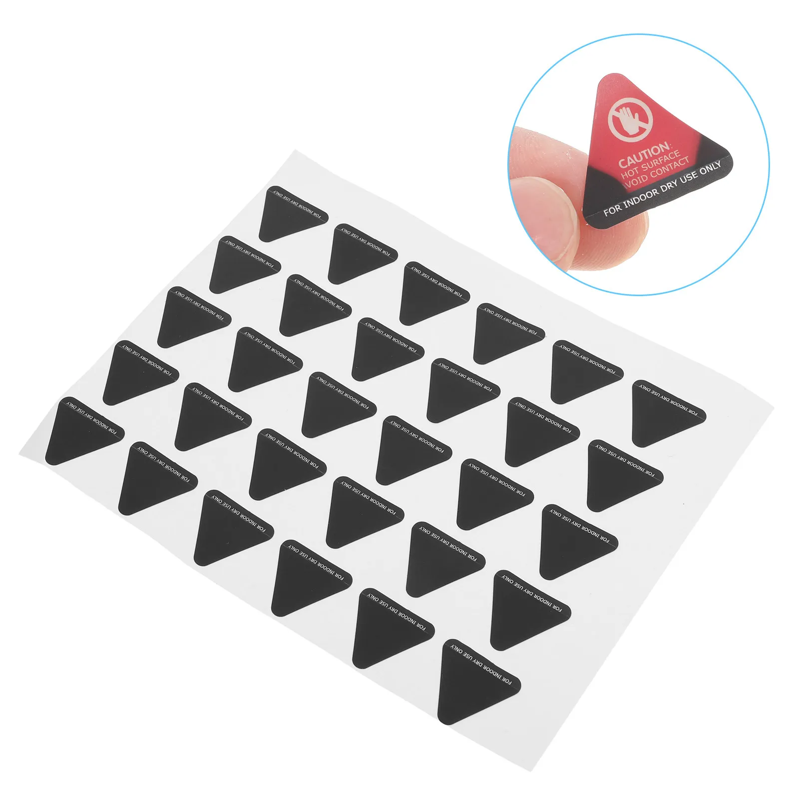 

30Pcs Waterproof Hot Surface Warning Stickers Color Changing Heat Detection Labels for Catering Equipment Safety Signage