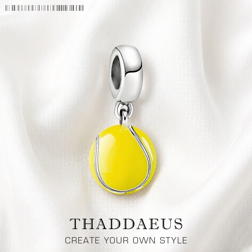 Baumelnder Charm-Anhänger für Baseball, Damen und Herren, reines 925er-Sterlingsilber, Sportschmuck, Geschenk