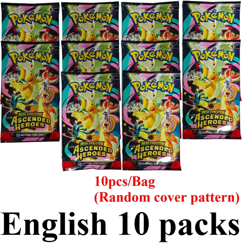 Pokemon TCG Booster Box Mega Evolution Erhabene Helden Phantasmale Flammen Englische Version Sammelkarten für Sammler und Geschenke