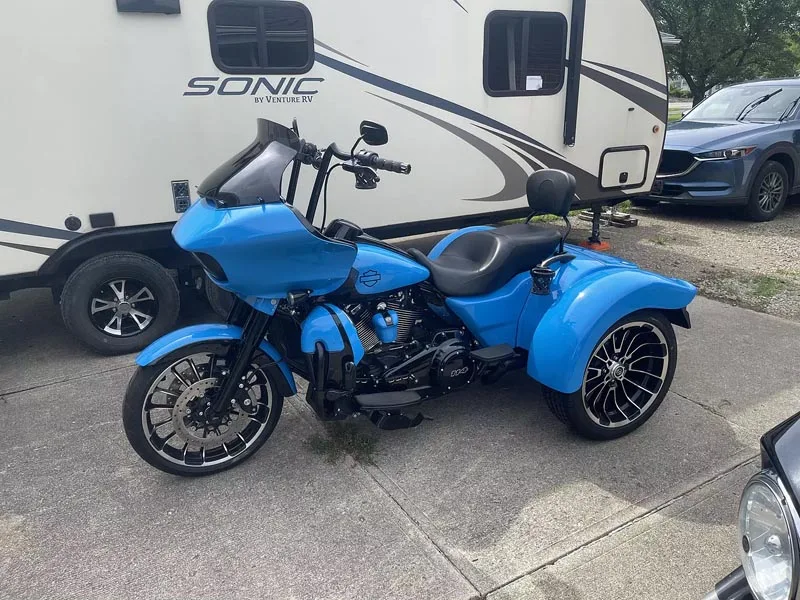 Glänzende Smurf-Blau Vinyl-Folienrolle Selbstklebende Dekorfolie Aufkleber Motorrad Auto Wrapping Folie – Detail 4